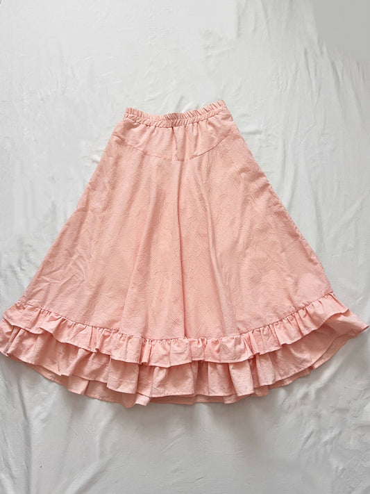 70s/80s peach skirt, Size XS-S
