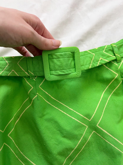 70s Vuokko green maxi skirt, Size S-M