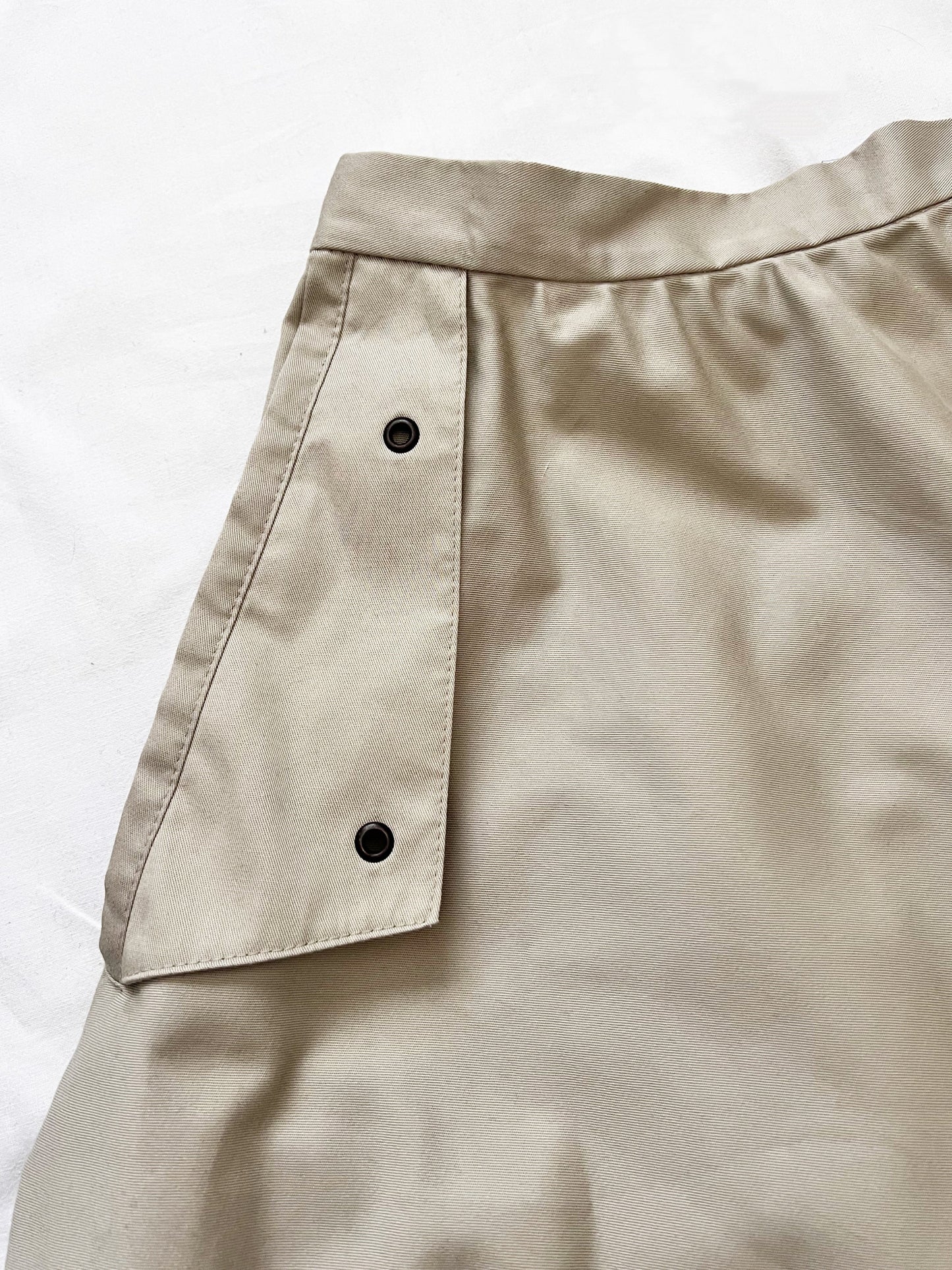70s beige skirt with pockets, Size XS-S