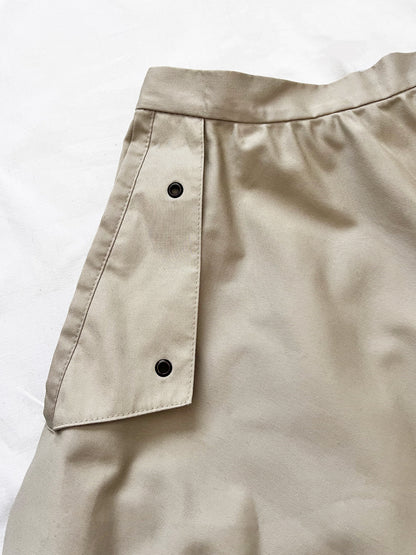 70s beige skirt with pockets, Size XS-S