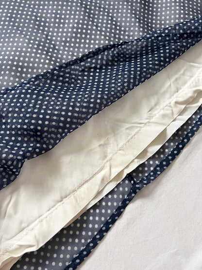 60s blue and white polka dot dress, Size XS-S