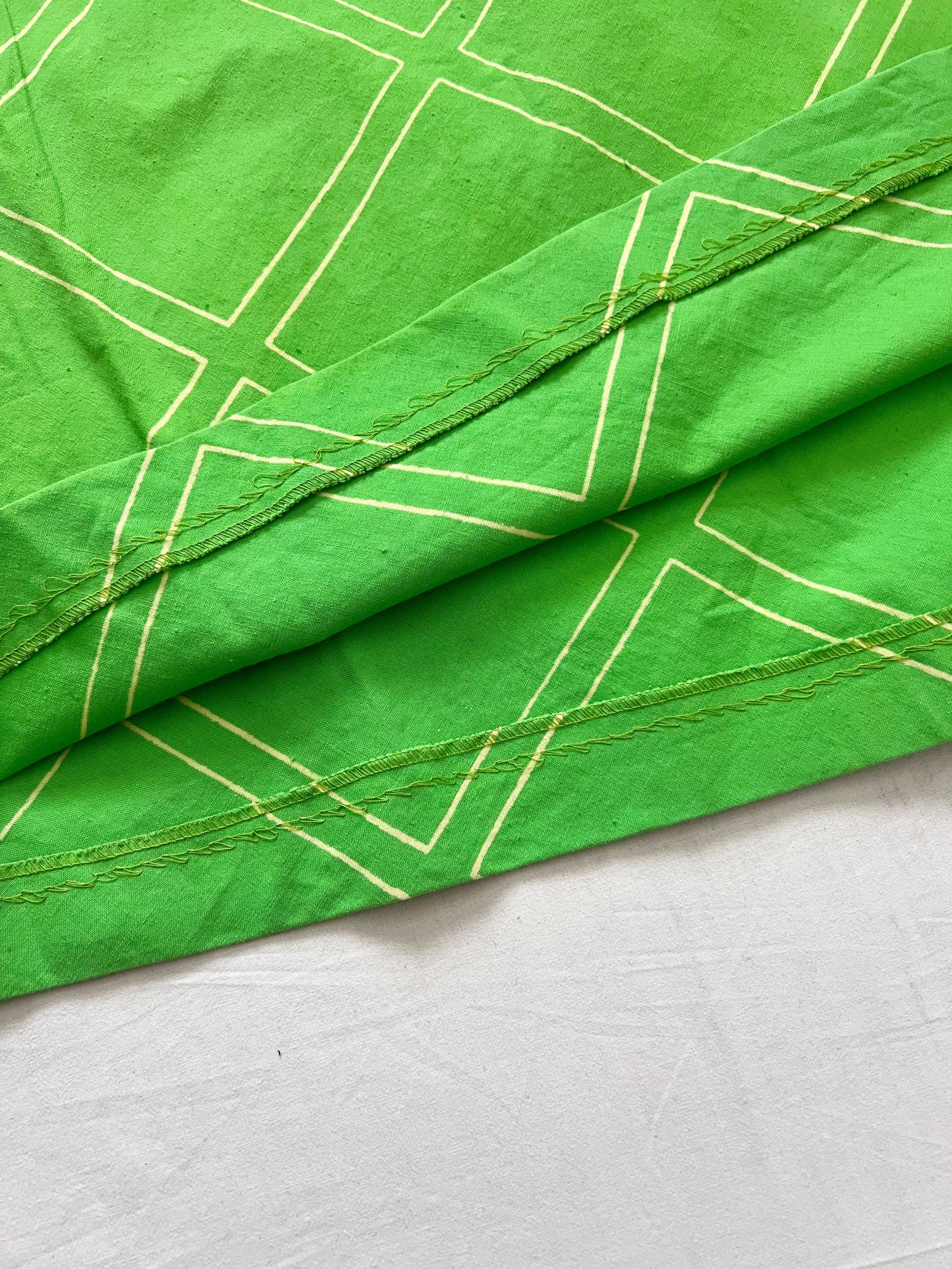 70s Vuokko green maxi skirt, Size S-M