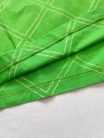 70s Vuokko green maxi skirt, Size S-M