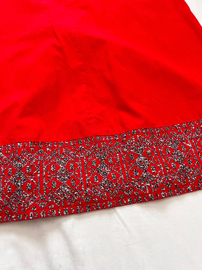 70s Arola red maxi dress, Size S
