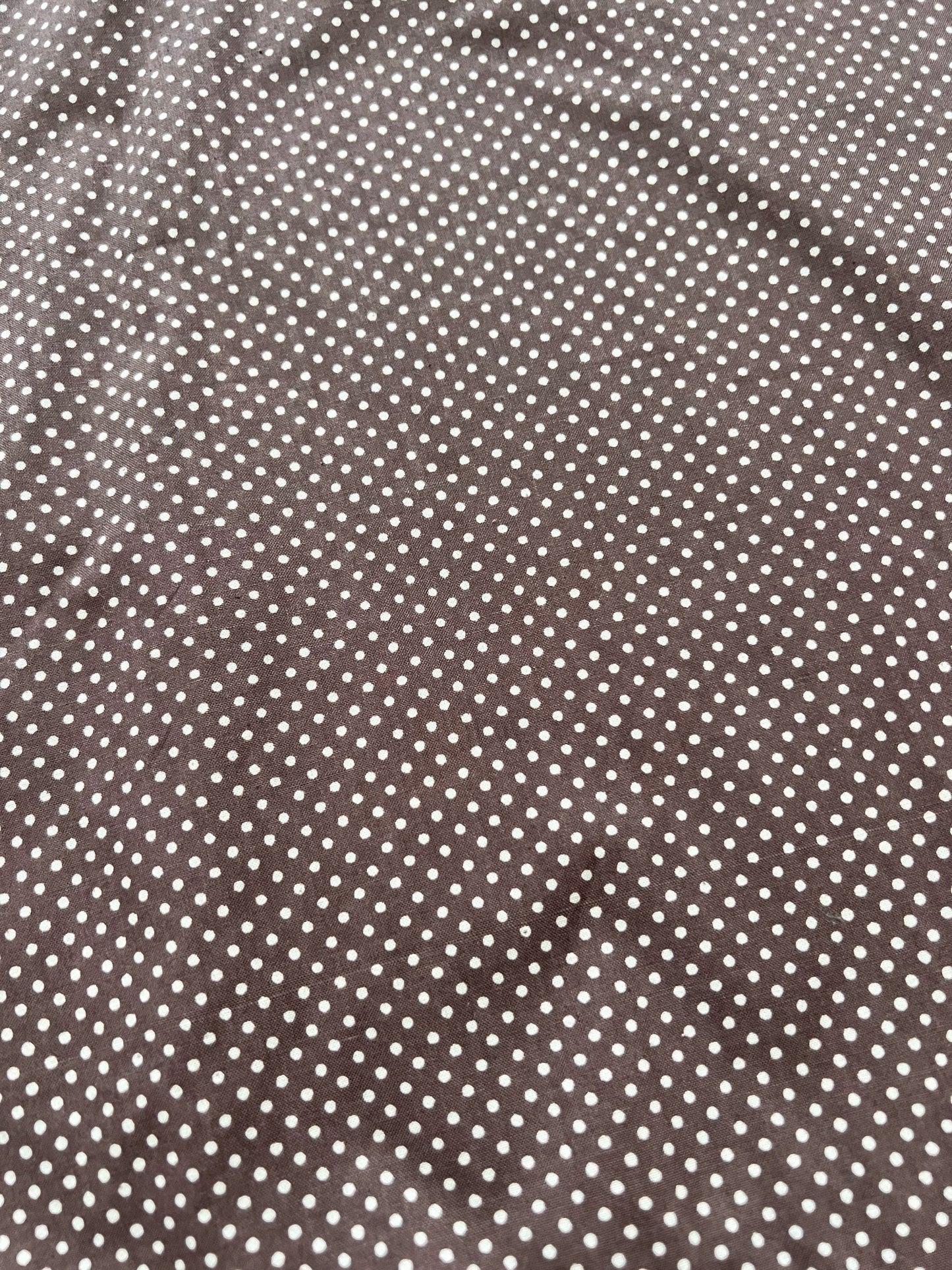 70s Pia & Paula brown and white polka dot maxi skirt, Size XS