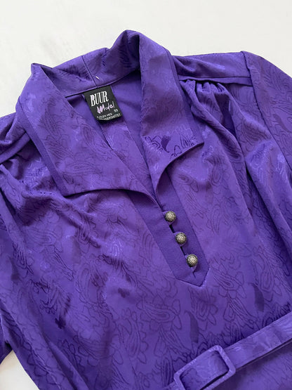 Purple 80s dress, Size S-M