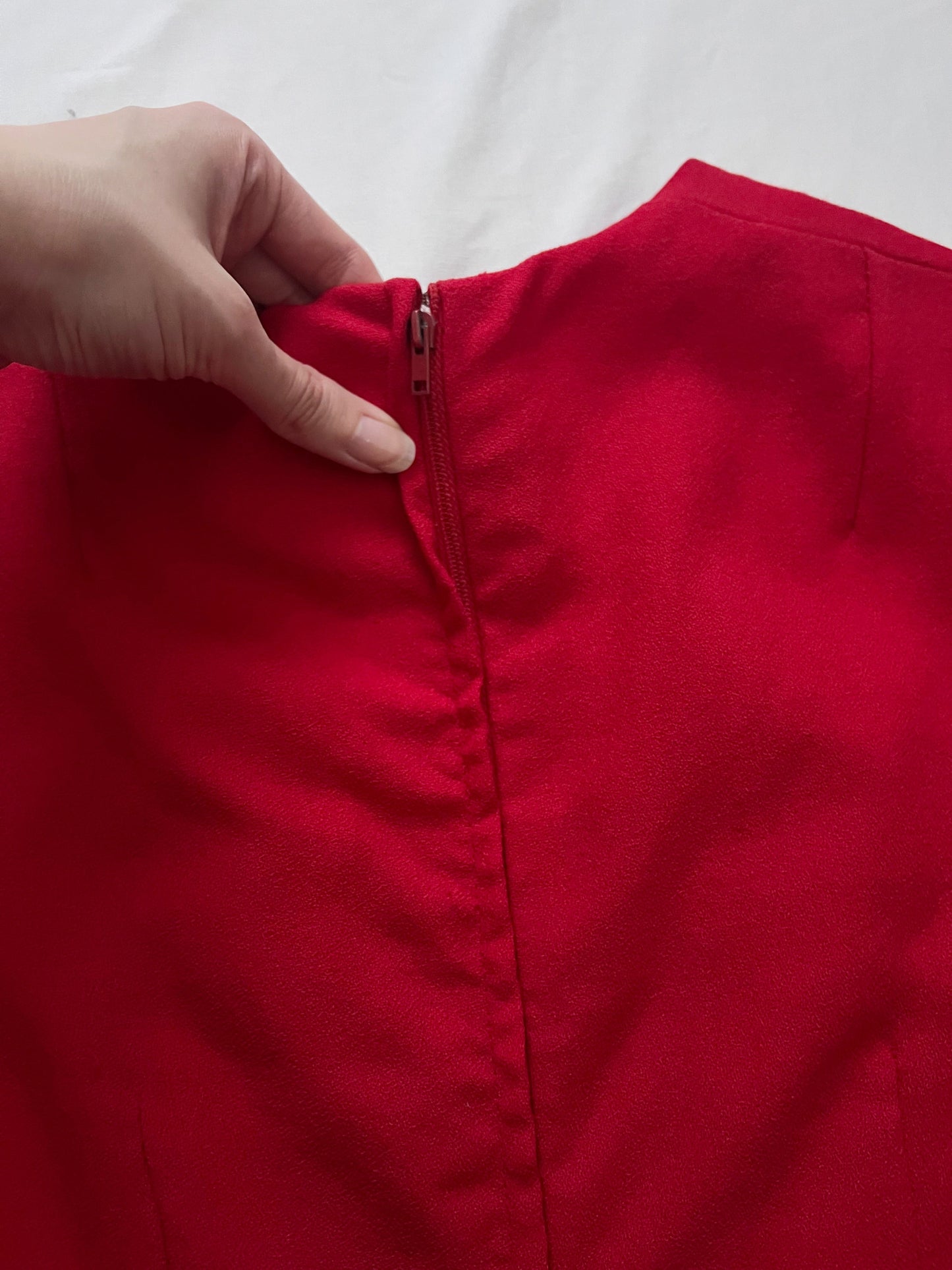 Red trim dress, Size XS-S