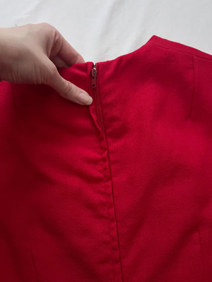 Red trim dress, Size XS-S