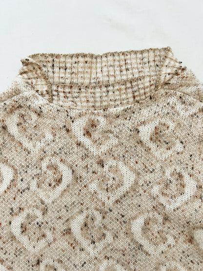 Beige & gold details sweater, Size S