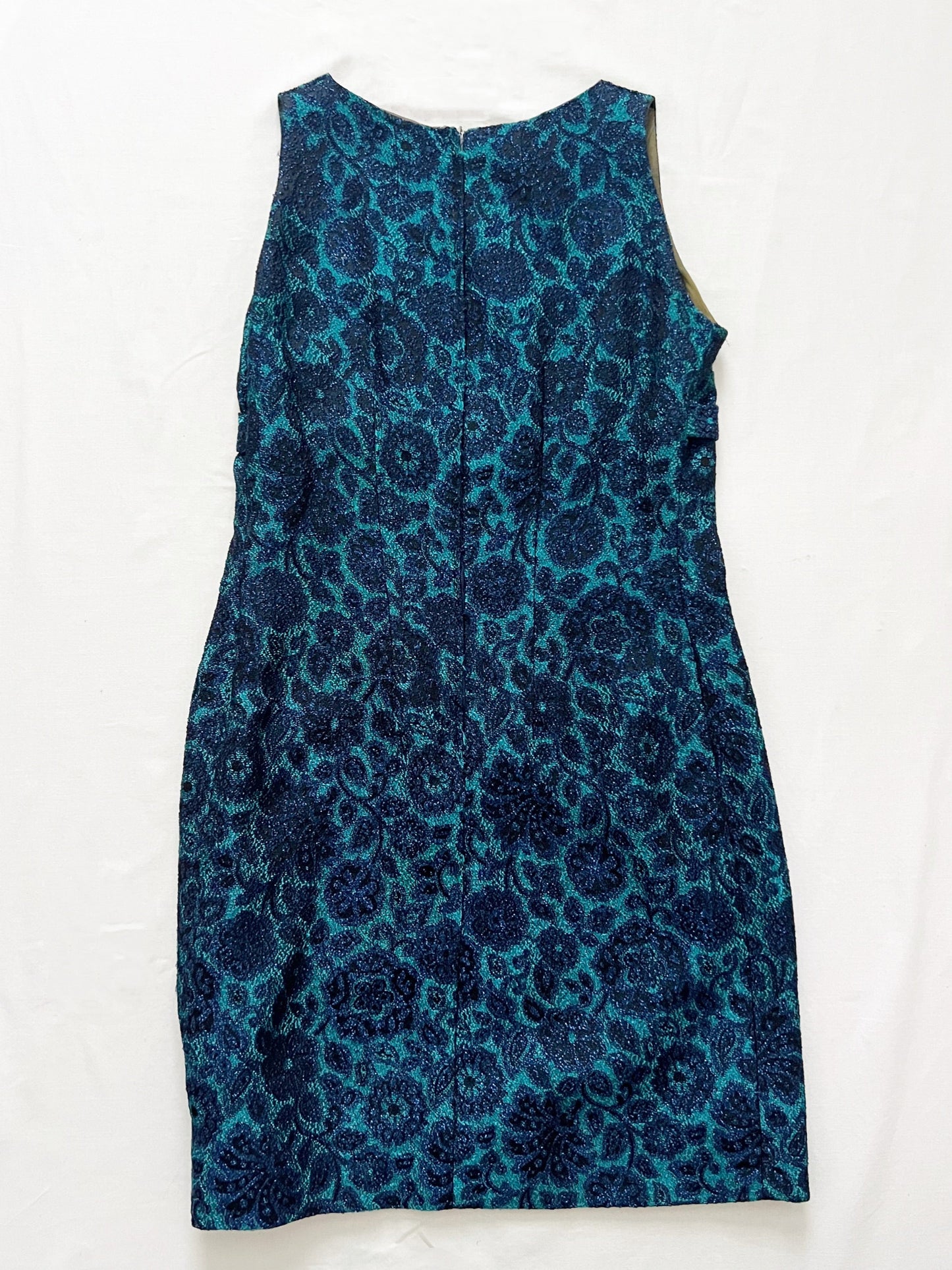 60s glitter blue mini dress, Size XS