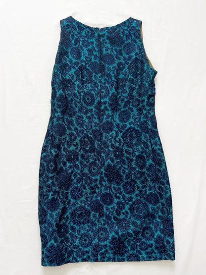 60s glitter blue mini dress, Size XS