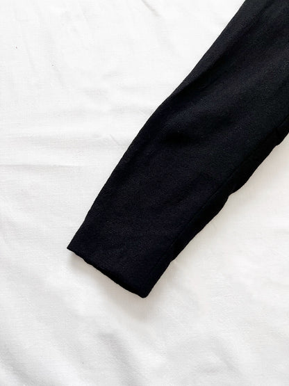 60s black bow dress, Size S