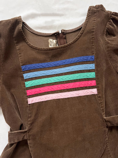 70s brown corduroy tunic, Size S