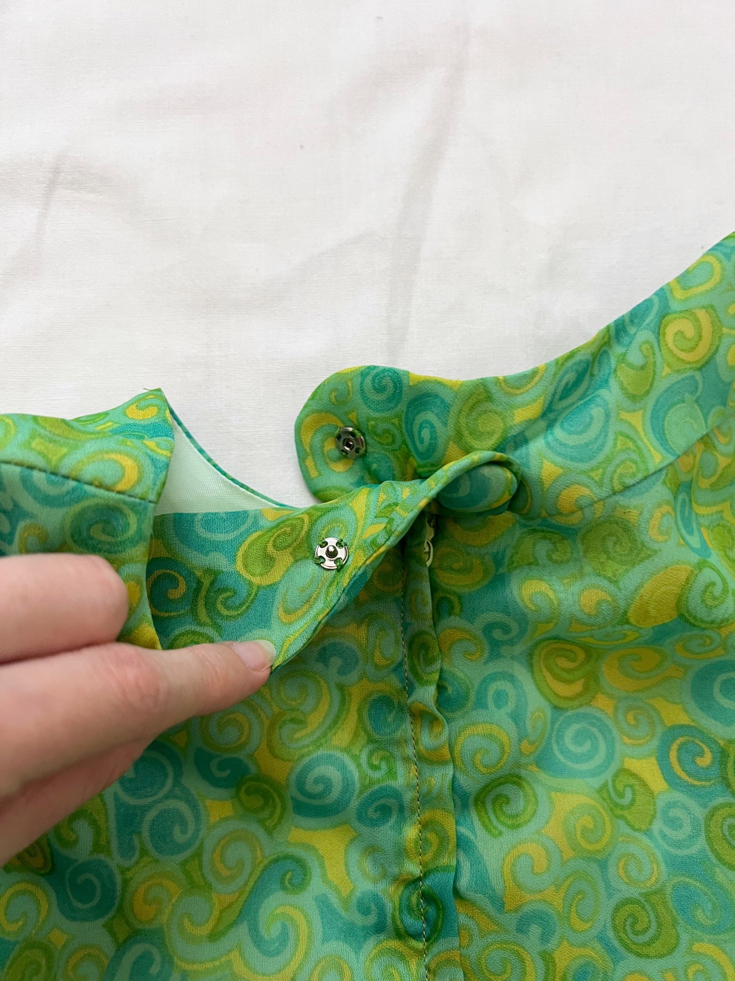 60s swirl print dress, Size S