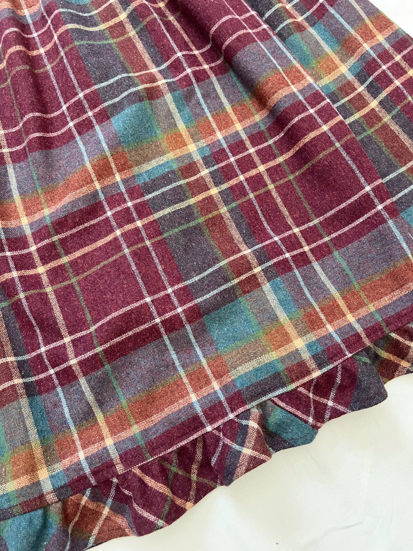 70s plaid skirt, Size S