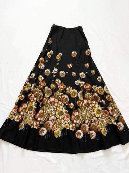 Maxi flower skirt, Size XS