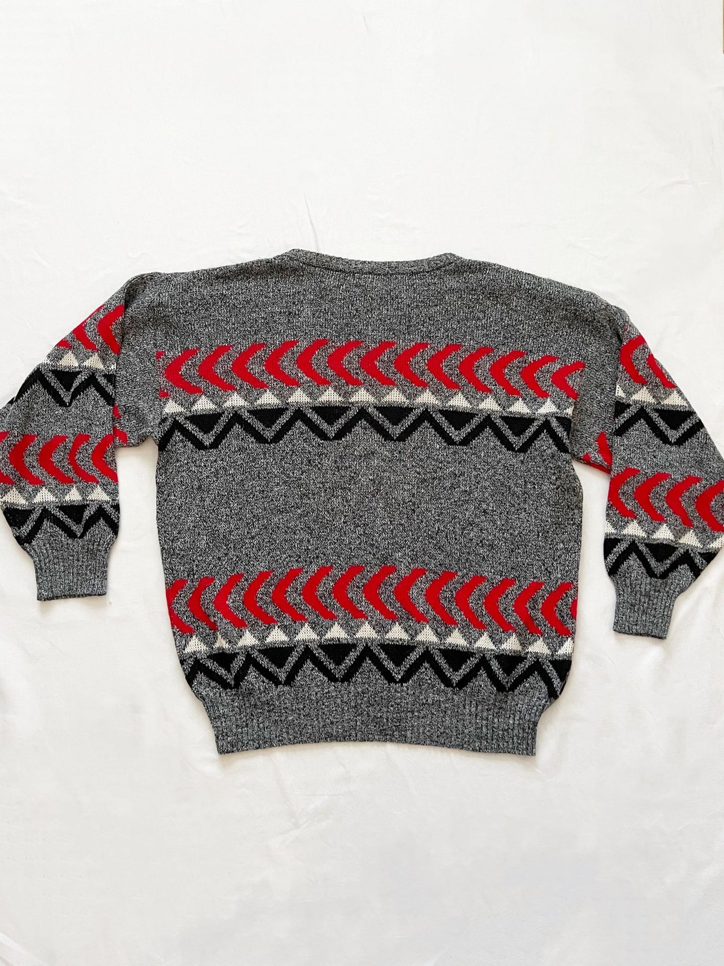 80s gray sweater, Size XL