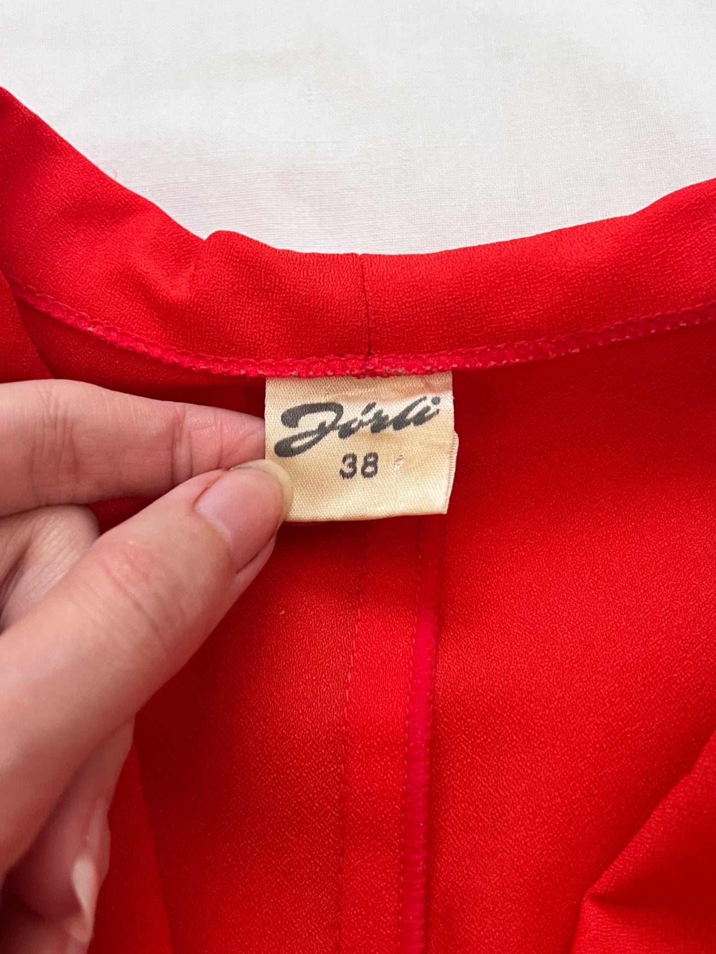 60s red blouse, Size XS