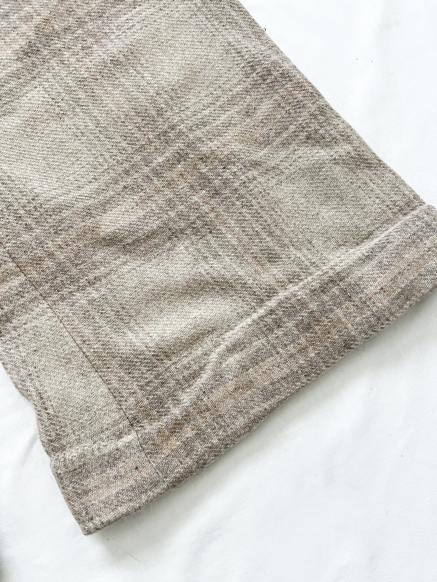 Beige wool pants, Size S-M