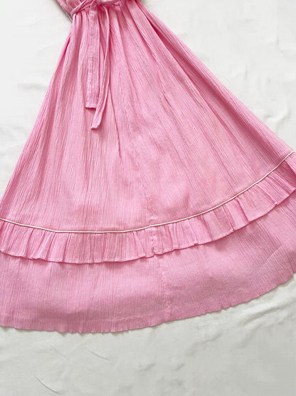 Pink ruffle sundress, Size XS