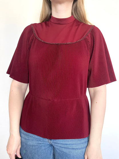 70s burgundy t-shirt, Size M-XL