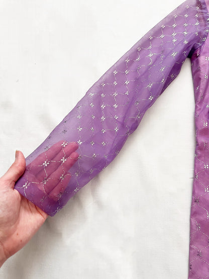 60s shimmery purple dress, Size XS