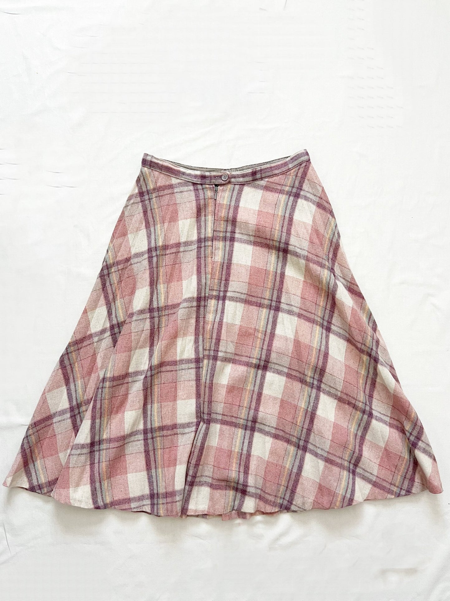 Pink gingham skirt, Size S-M