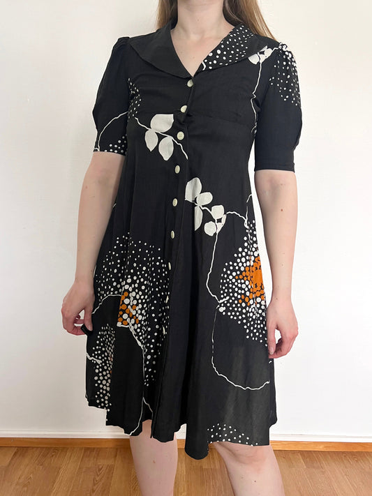70s Pia & Paula cotton dress, Size S