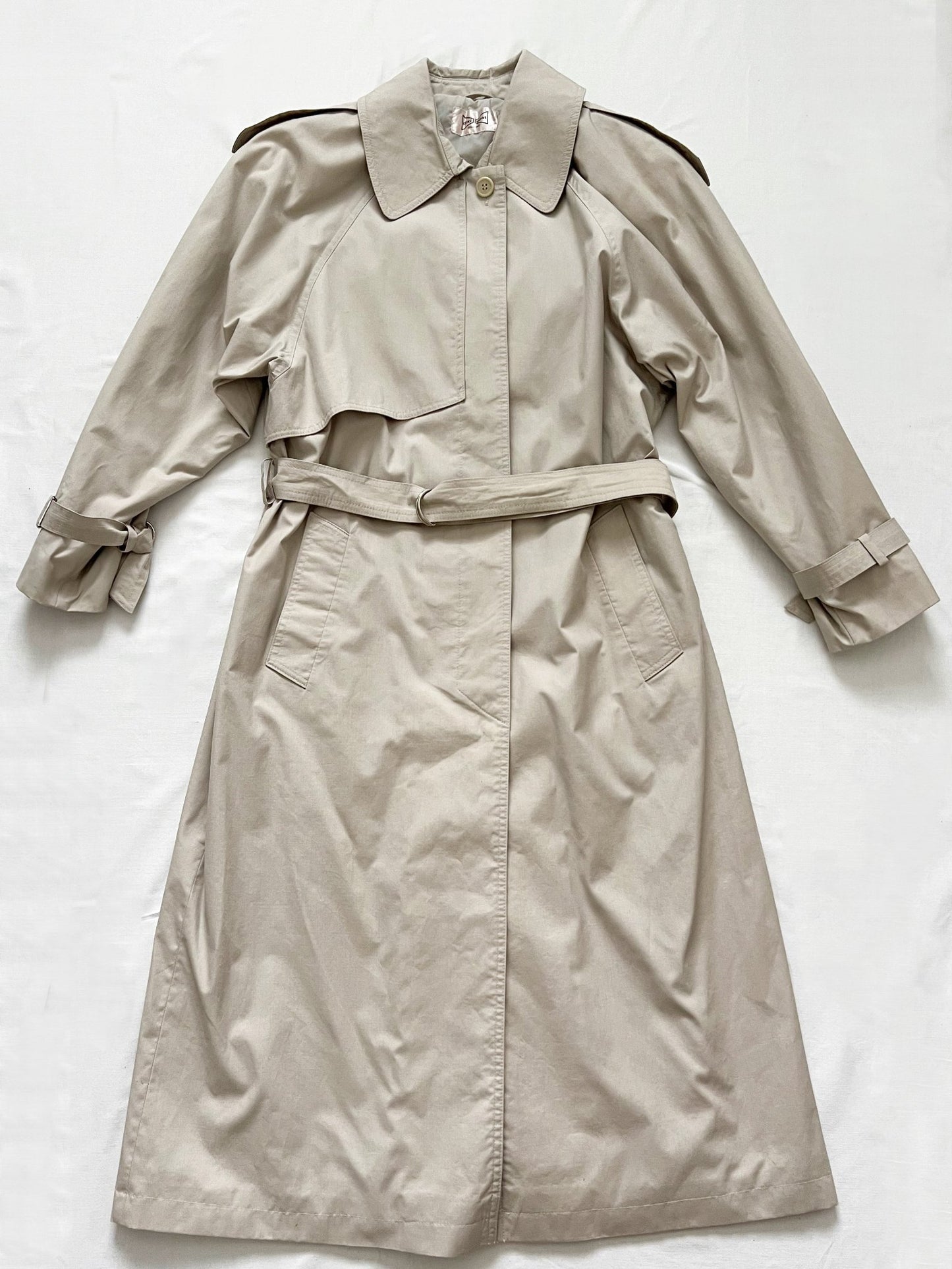 80s beige trench coat, Size S