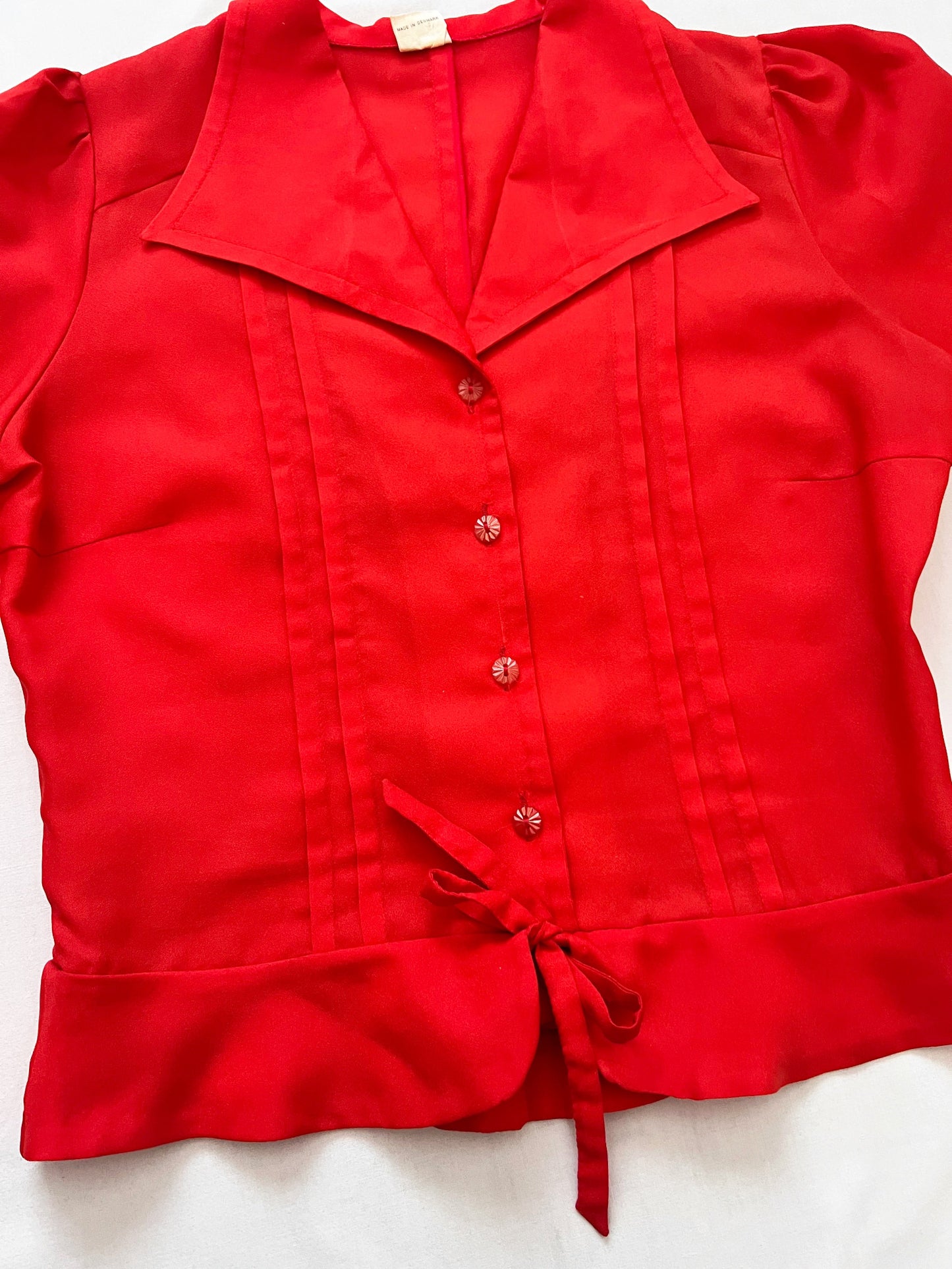 60s red blouse, Size XS