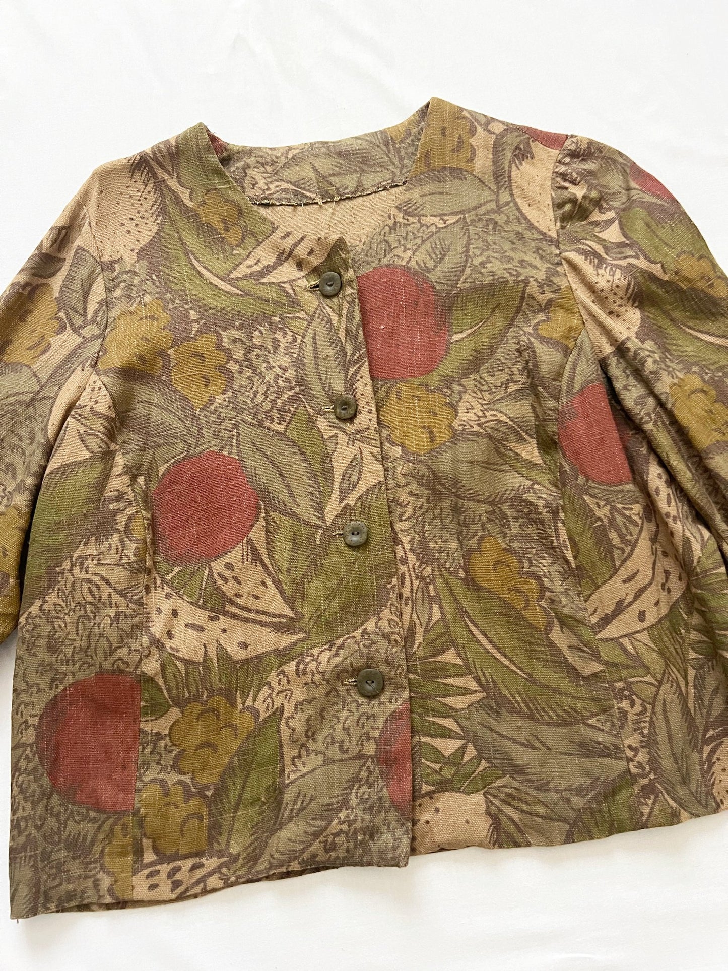 Botanical print suit, Size M