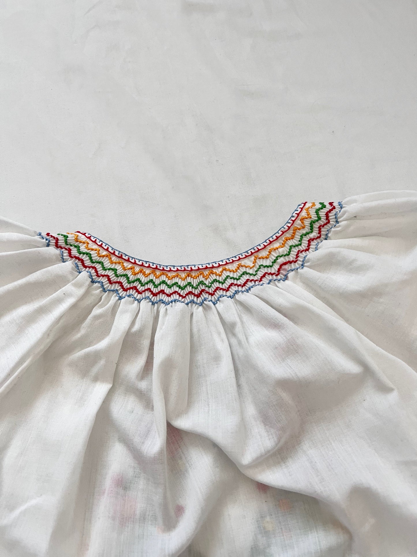 70s hungarian floral blouse, Size S