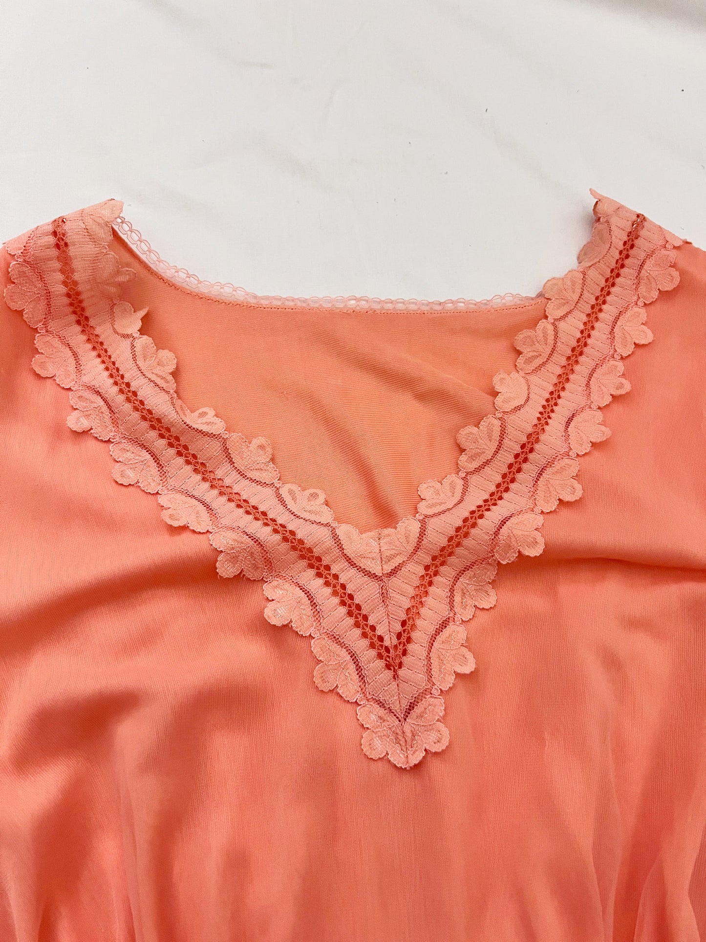 60s peach nightgown, Size S