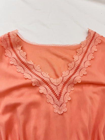 60s peach nightgown, Size S