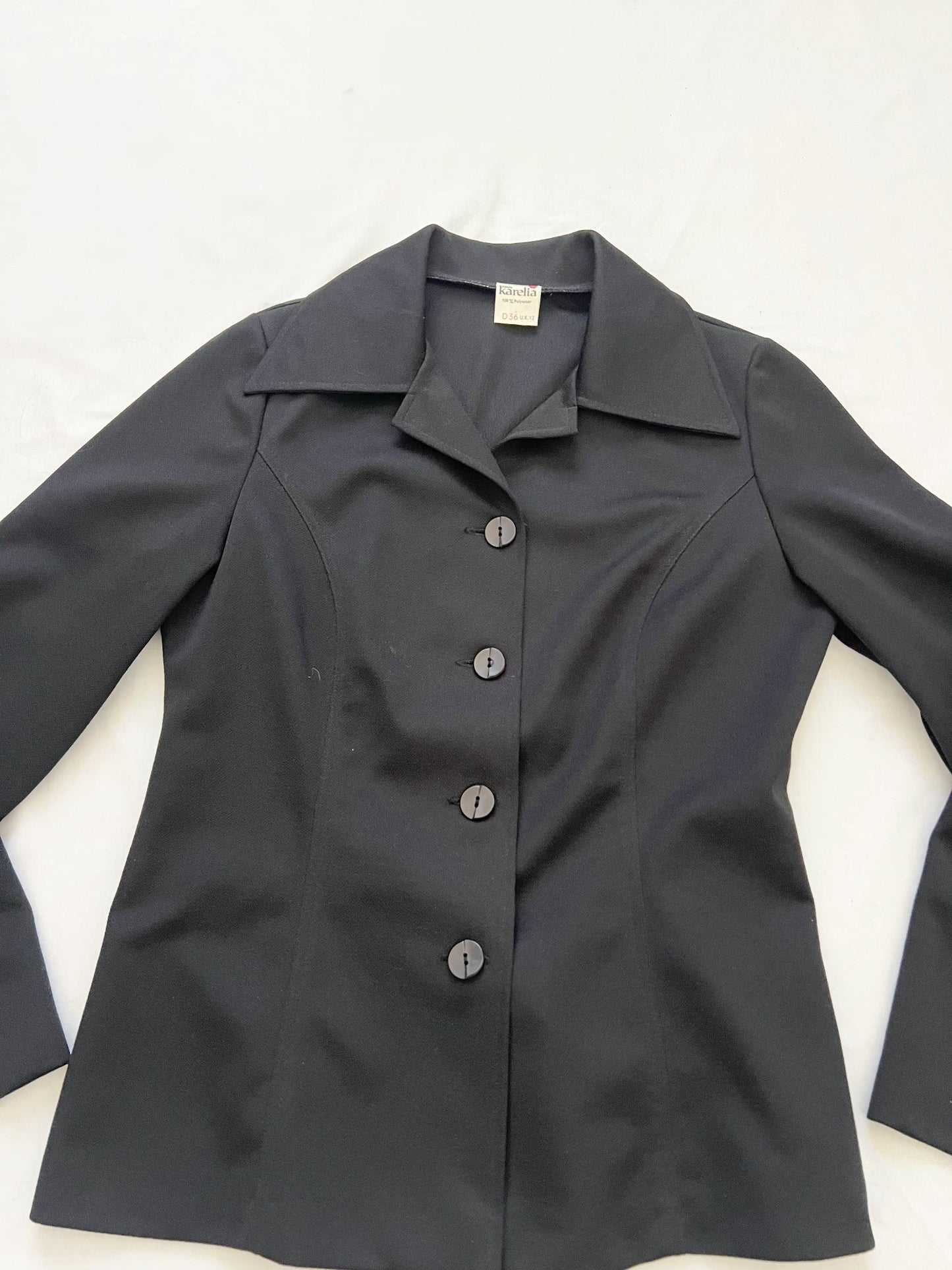 70s black shirt/suit, Size S