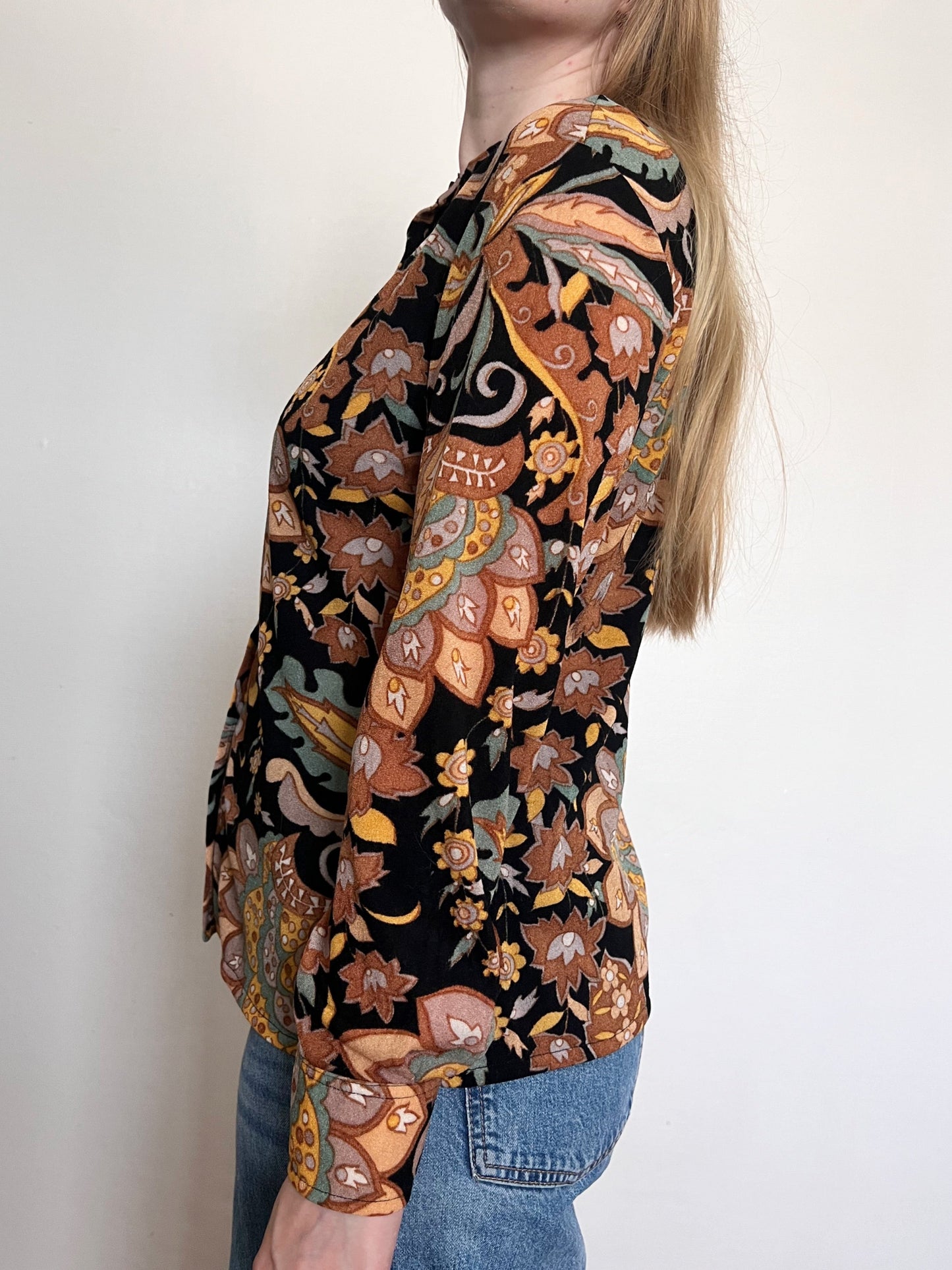 70s pattern top, Size M-L