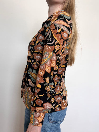 70s pattern top, Size M-L