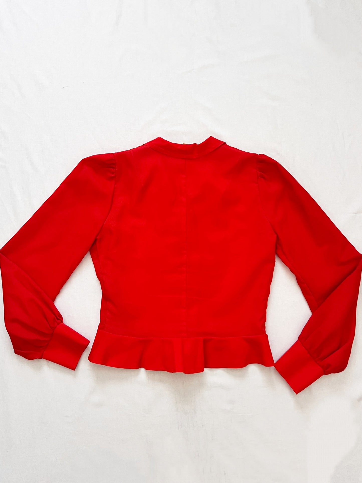 60s red blouse, Size XS