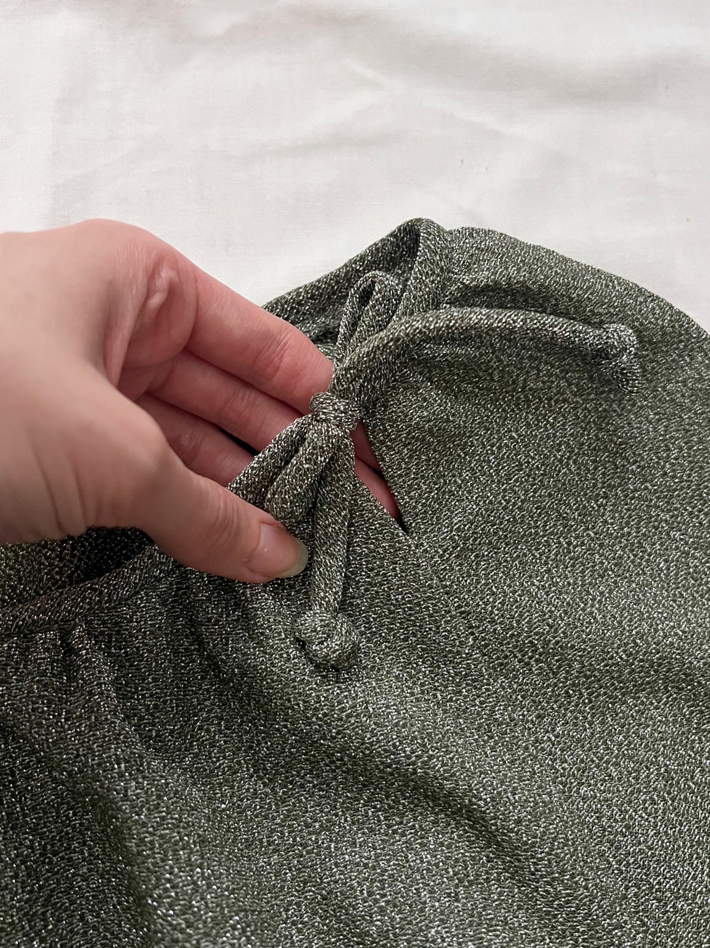 60 silver sparkly gown, Size M