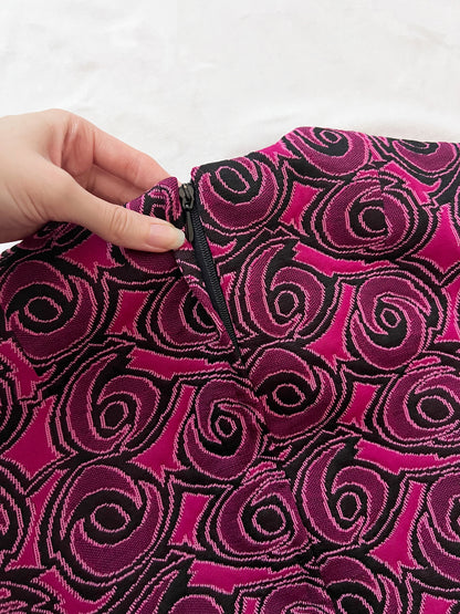 60s bold pattern mini dress, Size S