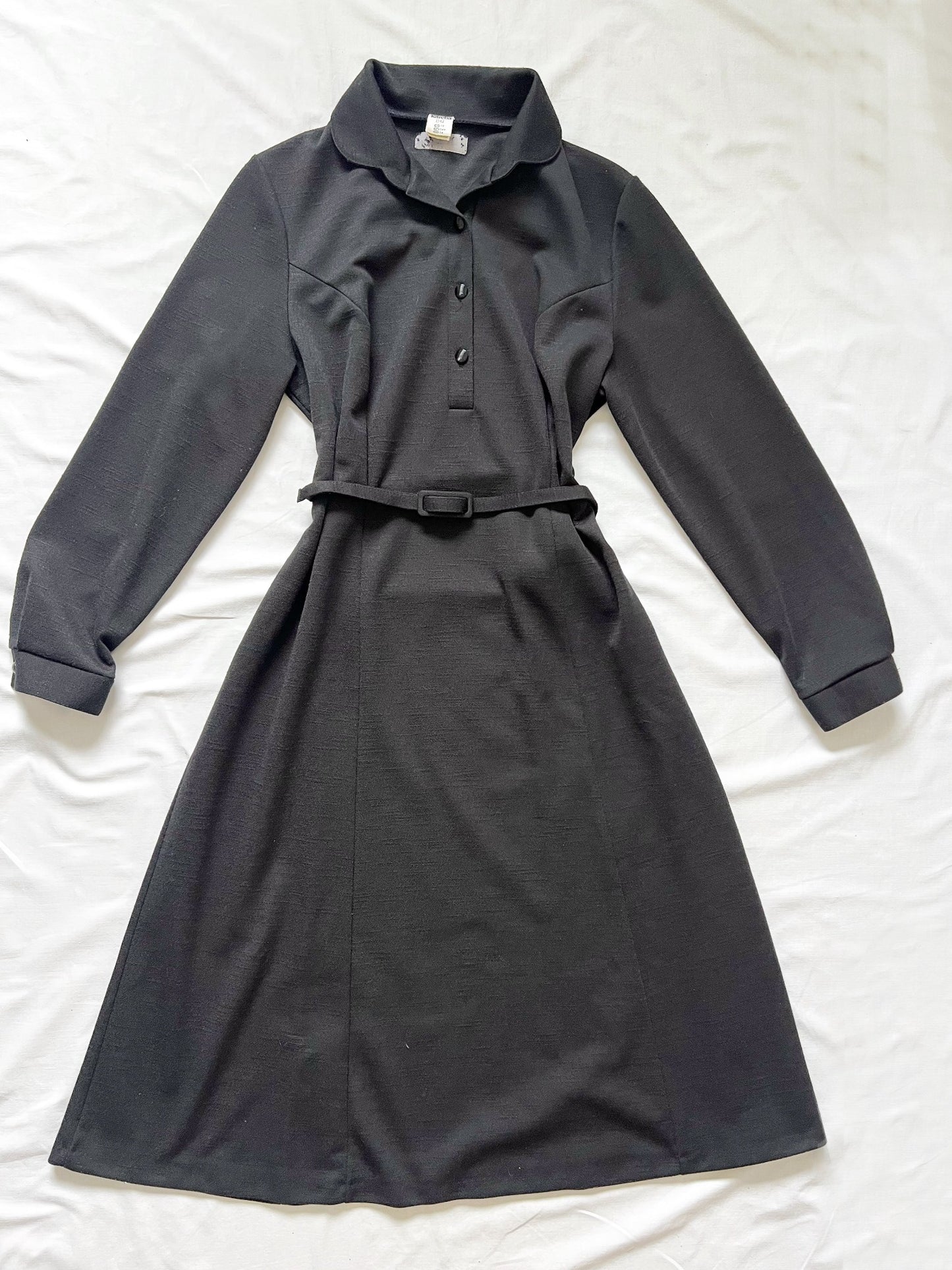 Black long sleeve dress, Size L