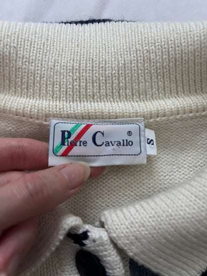 90s patchwork cardigan, Size S-M