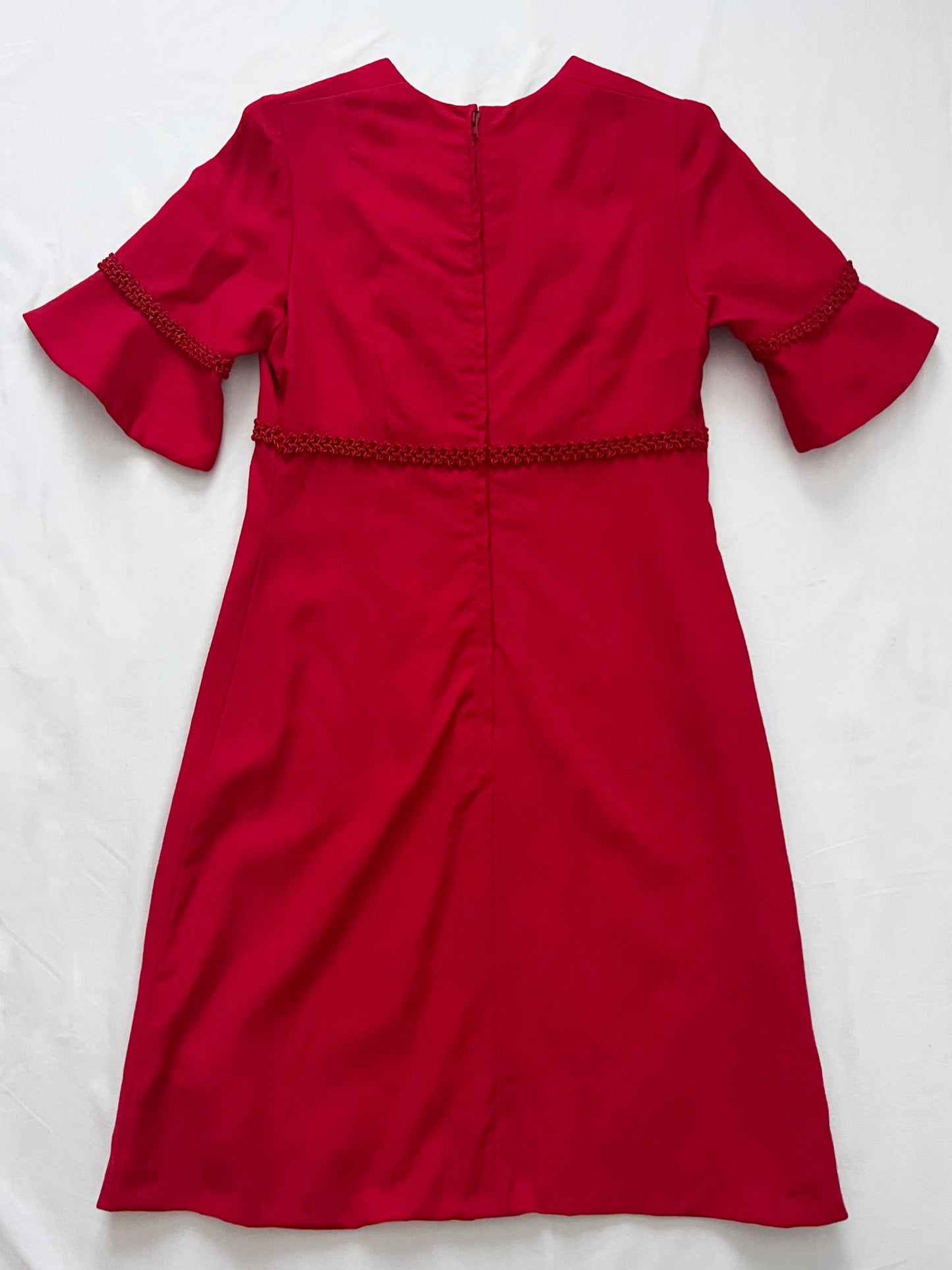 Red trim dress, Size XS-S