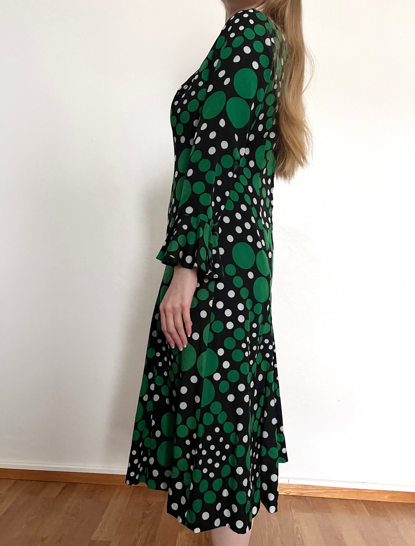 60s polka dot dress, Size M