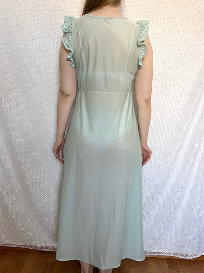 70s mint green nightgown, Size M