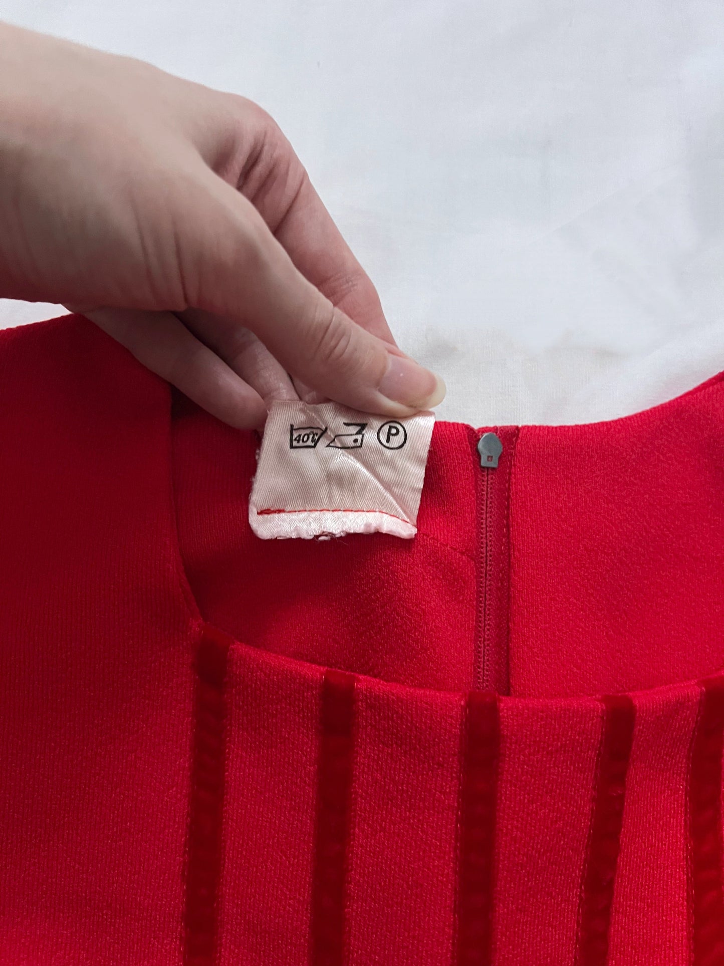 70s red maxi dress, Size XS