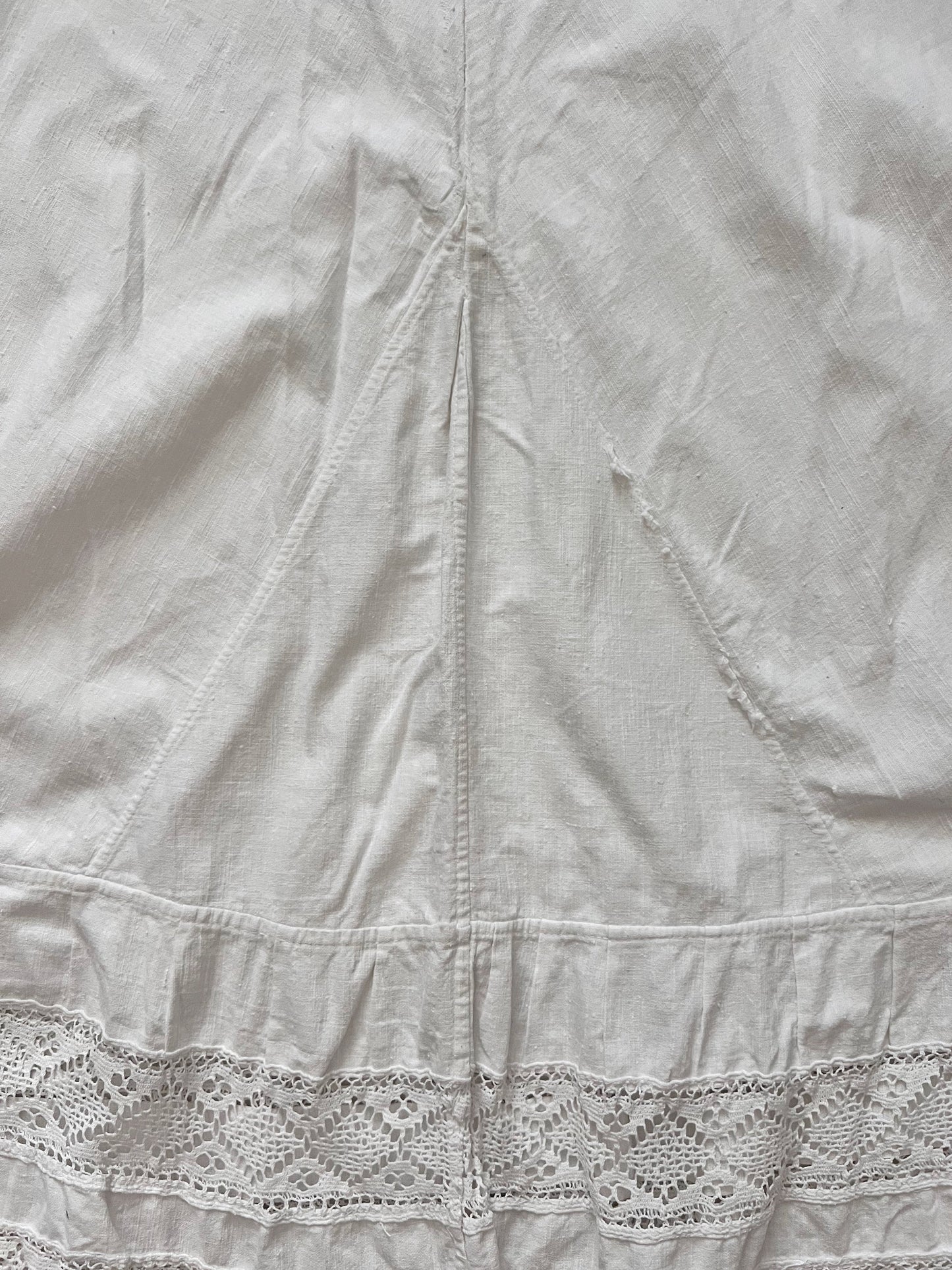 Antique Edwardian white skirt, Size XS