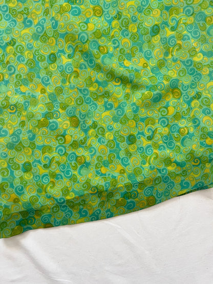 60s swirl print dress, Size S