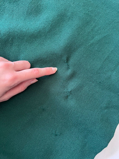 70s green flared sleeves dress, Size S