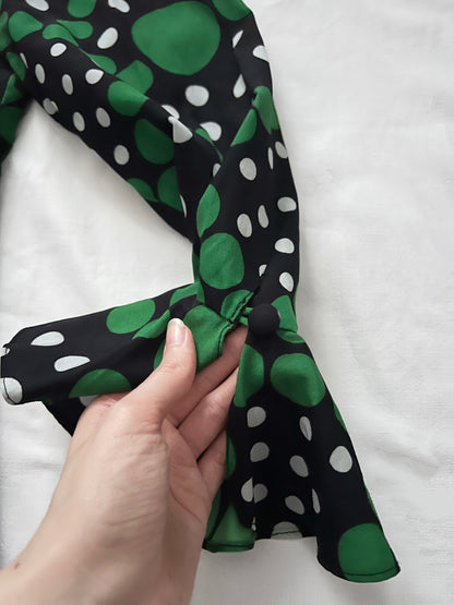 60s polka dot dress, Size M